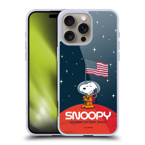 Peanuts Secrets Of Apollo 10 Flag Soft Gel Case for Apple iPhone 16 Pro Max & MagSafe