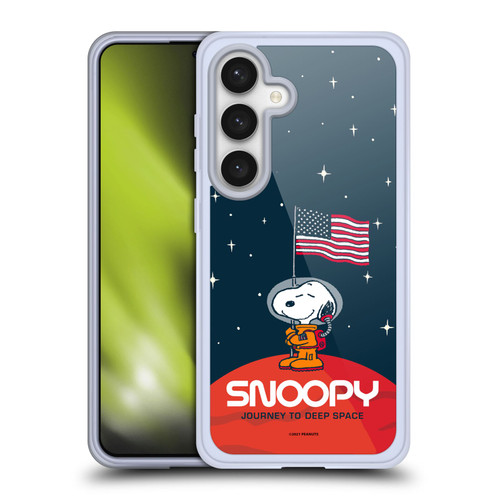 Peanuts Secrets Of Apollo 10 Flag Soft Gel Case for Samsung Galaxy S24 5G & MagSafe