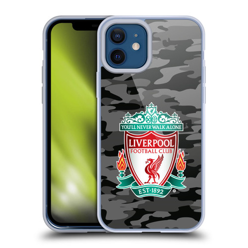 Liverpool Football Club Camou Away Colourways Crest Soft Gel Case for Apple iPhone 12 / iPhone 12 Pro & MagSafe