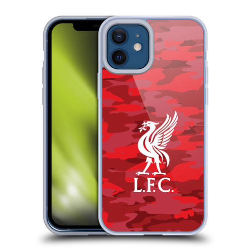 Liverpool Football Club Camou Home Colourways Liver Bird Soft Gel Case for Apple iPhone 12 / iPhone 12 Pro & MagSafe