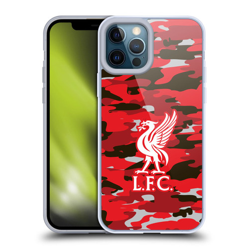 Liverpool Football Club Camou Club Colourways Liver Bird Soft Gel Case for Apple iPhone 12 Pro Max & MagSafe