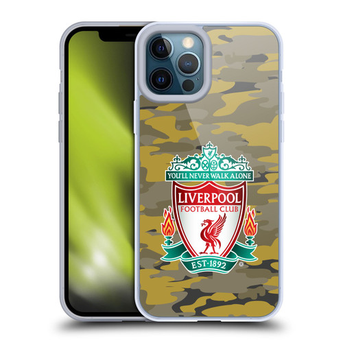Liverpool Football Club Camou Royal Colourways Crest Soft Gel Case for Apple iPhone 12 Pro Max & MagSafe