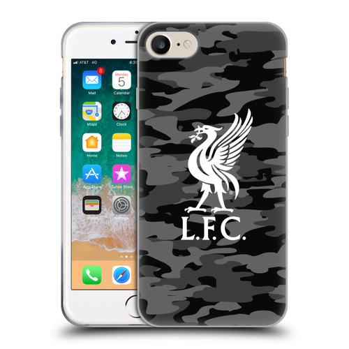 Liverpool Football Club Camou Away Colourways Liver Bird Soft Gel Case for Apple iPhone 7 / 8 / SE 2020 & 2022 & MagSafe