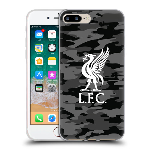 Liverpool Football Club Camou Away Colourways Liver Bird Soft Gel Case for Apple iPhone 7 Plus / iPhone 8 Plus & MagSafe