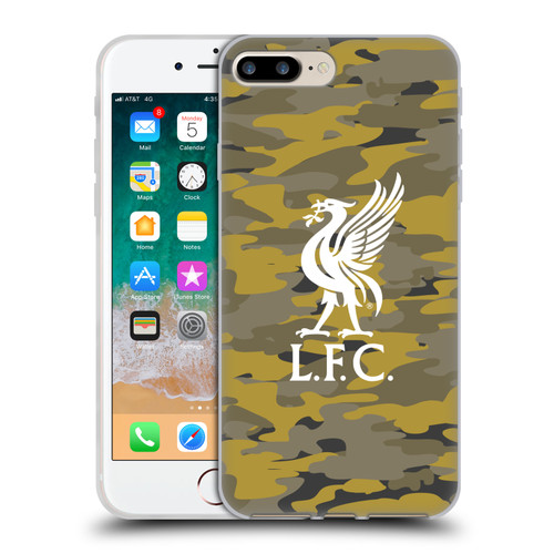 Liverpool Football Club Camou Royal Colourways Liver Bird Soft Gel Case for Apple iPhone 7 Plus / iPhone 8 Plus & MagSafe