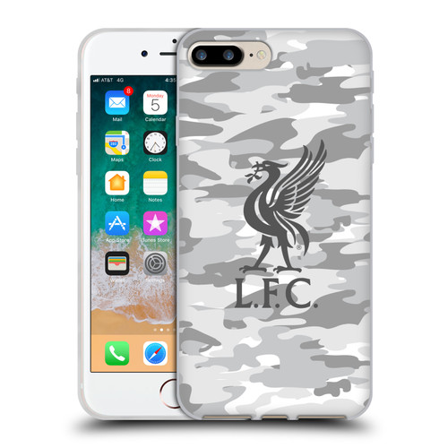 Liverpool Football Club Camou Third Colourways Liver Bird Soft Gel Case for Apple iPhone 7 Plus / iPhone 8 Plus & MagSafe