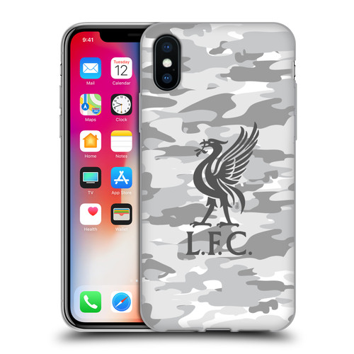 Liverpool Football Club Camou Third Colourways Liver Bird Soft Gel Case for Apple iPhone X / iPhone XS & MagSafe