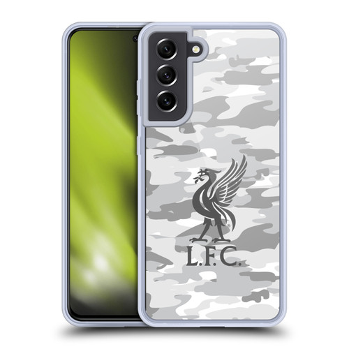 Liverpool Football Club Camou Third Colourways Liver Bird Soft Gel Case for Samsung Galaxy S21 FE 5G & MagSafe