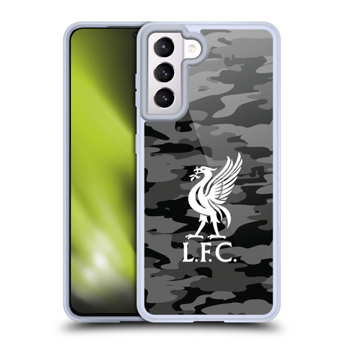 Liverpool Football Club Camou Away Colourways Liver Bird Soft Gel Case for Samsung Galaxy S21 5G & MagSafe