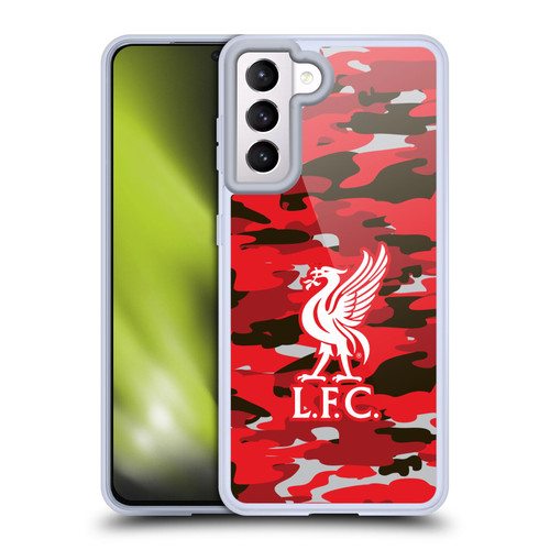 Liverpool Football Club Camou Club Colourways Liver Bird Soft Gel Case for Samsung Galaxy S21 5G & MagSafe