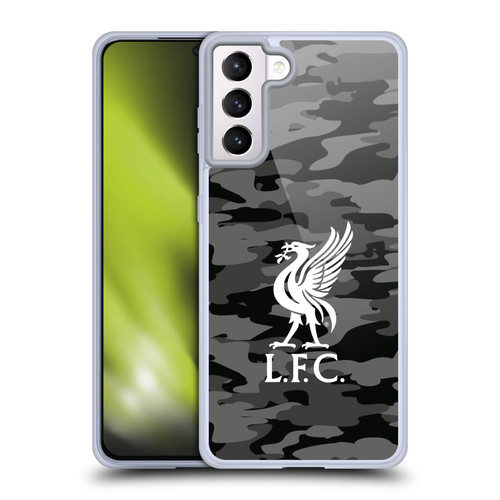 Liverpool Football Club Camou Away Colourways Liver Bird Soft Gel Case for Samsung Galaxy S21+ 5G & MagSafe