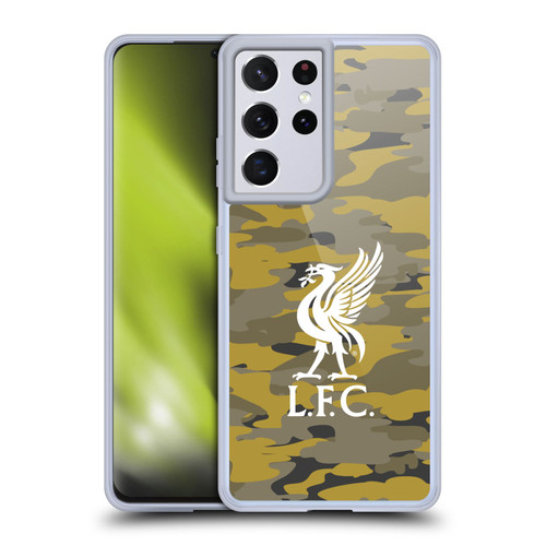 Liverpool Football Club Camou Royal Colourways Liver Bird Soft Gel Case for Samsung Galaxy S21 Ultra 5G & MagSafe