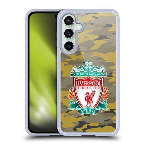 Liverpool Football Club Camou Royal Colourways Crest Soft Gel Case for Samsung Galaxy S23 FE 5G & MagSafe