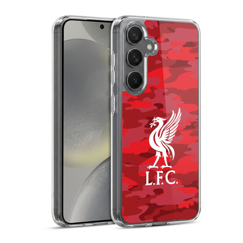 Liverpool Football Club Camou Home Colourways Liver Bird Soft Gel Case for Samsung Galaxy S24 5G & MagSafe