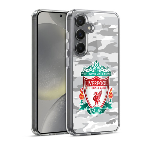 Liverpool Football Club Camou Third Colourways Crest Soft Gel Case for Samsung Galaxy S24 5G & MagSafe