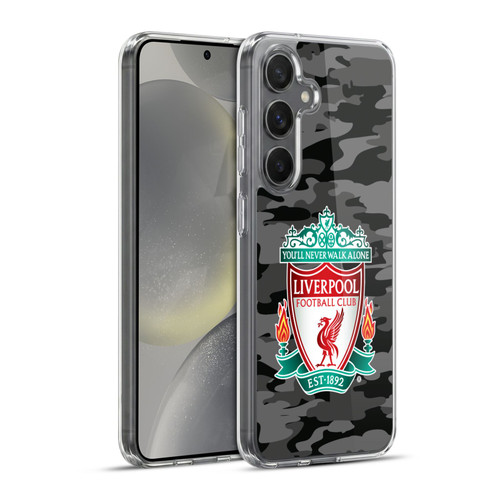 Liverpool Football Club Camou Away Colourways Crest Soft Gel Case for Samsung Galaxy S24+ 5G & MagSafe