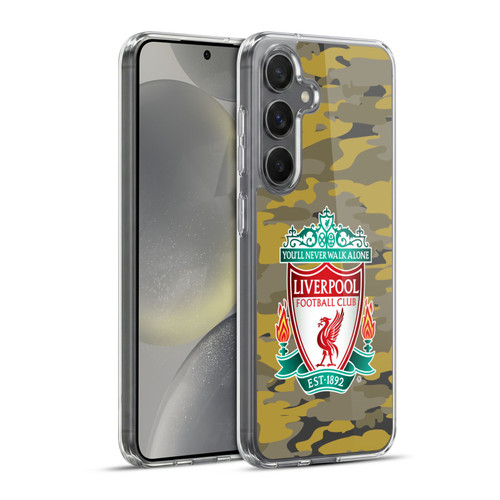 Liverpool Football Club Camou Royal Colourways Crest Soft Gel Case for Samsung Galaxy S24+ 5G & MagSafe