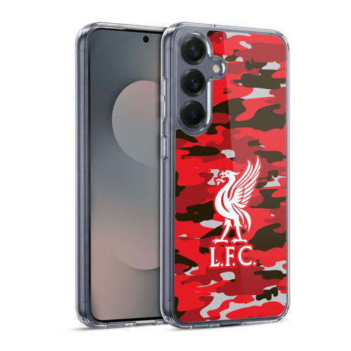 Liverpool Football Club Camou Club Colourways Liver Bird Soft Gel Case for Samsung Galaxy S25 & MagSafe