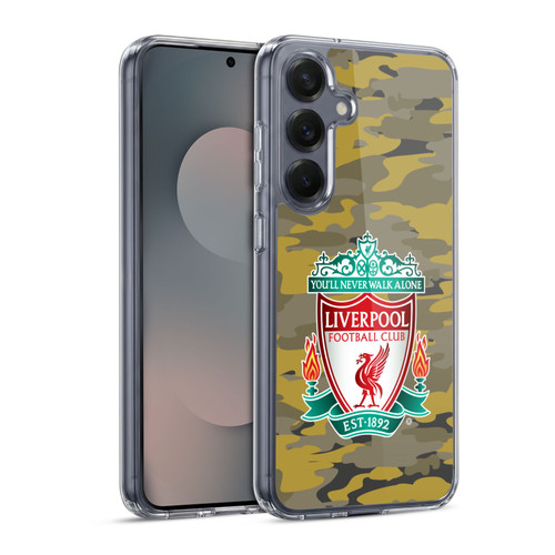 Liverpool Football Club Camou Royal Colourways Crest Soft Gel Case for Samsung Galaxy S25 & MagSafe