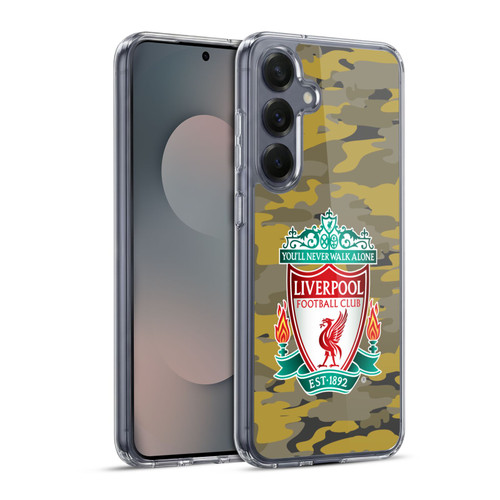 Liverpool Football Club Camou Royal Colourways Crest Soft Gel Case for Samsung Galaxy S25+ & MagSafe