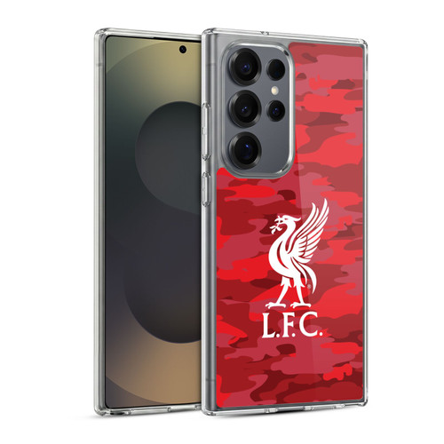 Liverpool Football Club Camou Home Colourways Liver Bird Soft Gel Case for Samsung Galaxy S25 Ultra & MagSafe