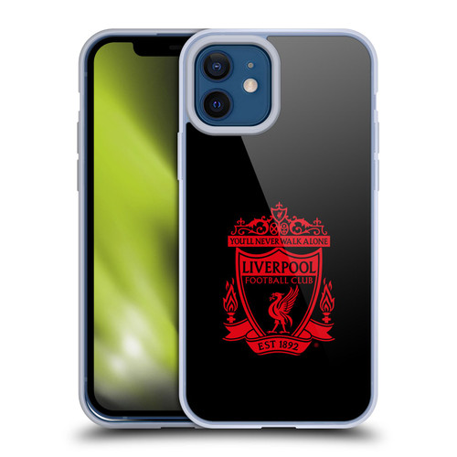 Liverpool Football Club Crest 1 Black 2 Soft Gel Case for Apple iPhone 12 / iPhone 12 Pro & MagSafe