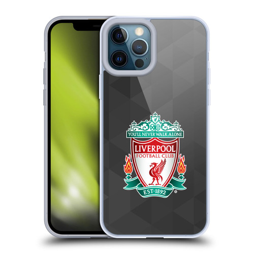 Liverpool Football Club Crest 1 Black Geometric 1 Soft Gel Case for Apple iPhone 12 Pro Max & MagSafe