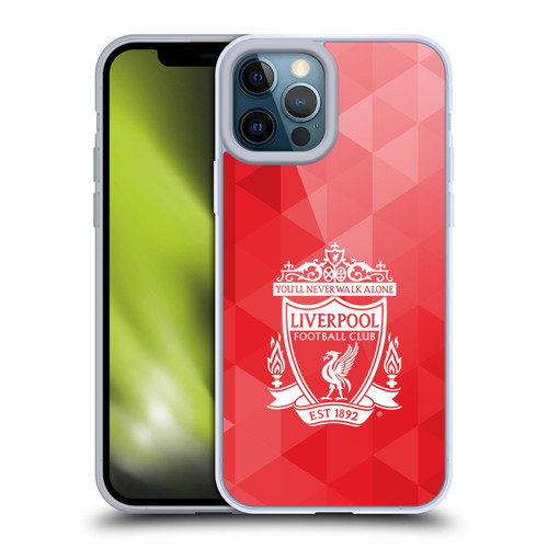Liverpool Football Club Crest 1 Red Geometric 2 Soft Gel Case for Apple iPhone 12 Pro Max & MagSafe