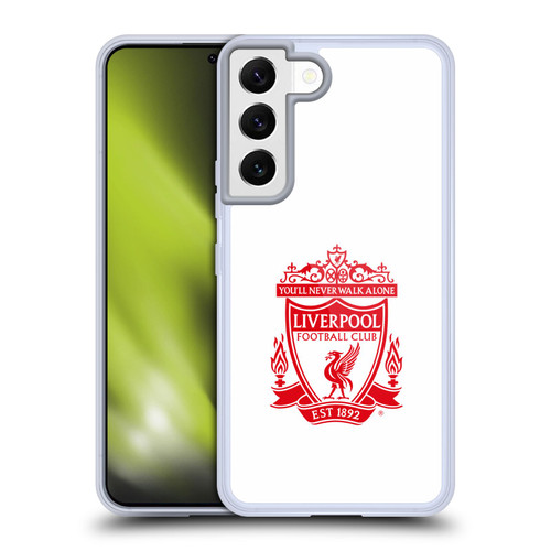 Liverpool Football Club Crest 1 White 2 Soft Gel Case for Samsung Galaxy S22 5G & MagSafe