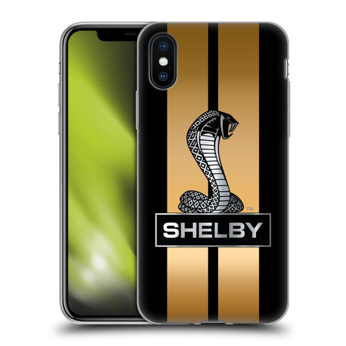 Shelby Car Graphics Gold Soft Gel Case for Apple iPhone X / iPhone XS & MagSafe