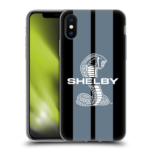 Shelby Car Graphics Gray Soft Gel Case for Apple iPhone X / iPhone XS & MagSafe