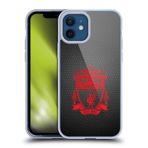Liverpool Football Club Crest 2 Black Pixel 2 Soft Gel Case for Apple iPhone 12 / iPhone 12 Pro & MagSafe