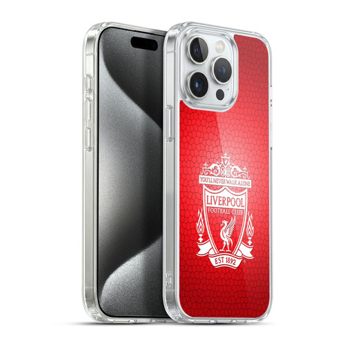 Liverpool Football Club Crest 2 Red Pixel 2 Soft Gel Case for Apple iPhone 15 Pro Max & MagSafe