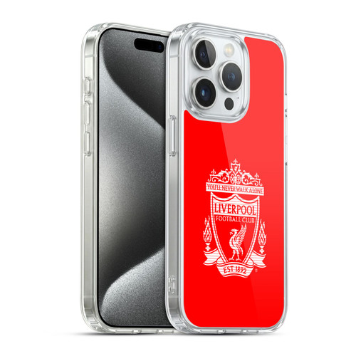 Liverpool Football Club Crest 2 Red Soft Gel Case for Apple iPhone 15 Pro & MagSafe