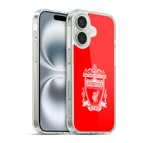 Liverpool Football Club Crest 2 Red Soft Gel Case for Apple iPhone 16 & MagSafe