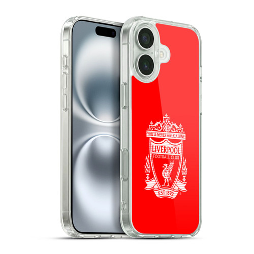 Liverpool Football Club Crest 2 Red Soft Gel Case for Apple iPhone 16 Plus & MagSafe