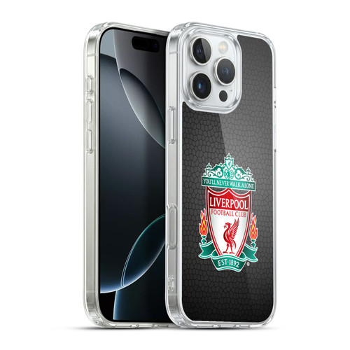 Liverpool Football Club Crest 2 Black Pixel 1 Soft Gel Case for Apple iPhone 16 Pro Max & MagSafe