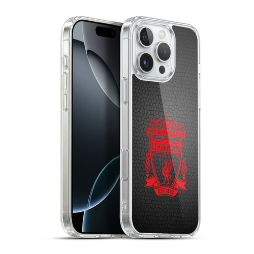 Liverpool Football Club Crest 2 Black Pixel 2 Soft Gel Case for Apple iPhone 16 Pro Max & MagSafe