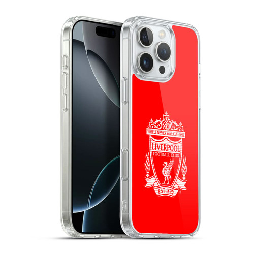 Liverpool Football Club Crest 2 Red Soft Gel Case for Apple iPhone 16 Pro Max & MagSafe