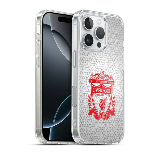 Liverpool Football Club Crest 2 White Pixel 2 Soft Gel Case for Apple iPhone 16 Pro & MagSafe