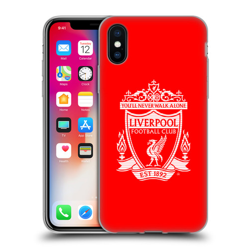 Liverpool Football Club Crest 2 Red Soft Gel Case for Apple iPhone X / iPhone XS & MagSafe