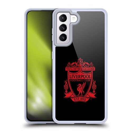Liverpool Football Club Crest 2 Black 1 Soft Gel Case for Samsung Galaxy S21 5G & MagSafe