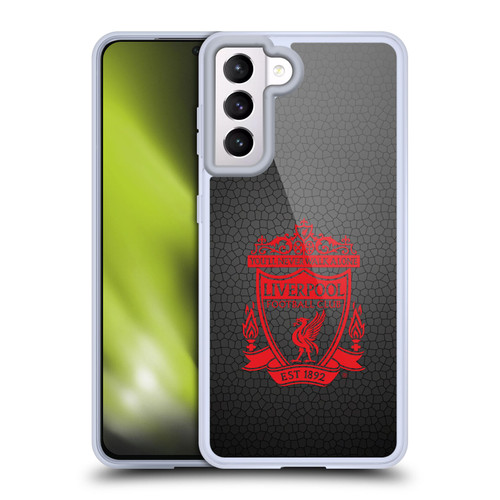 Liverpool Football Club Crest 2 Black Pixel 2 Soft Gel Case for Samsung Galaxy S21 5G & MagSafe