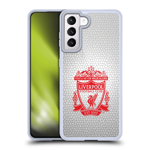 Liverpool Football Club Crest 2 White Pixel 2 Soft Gel Case for Samsung Galaxy S21 5G & MagSafe