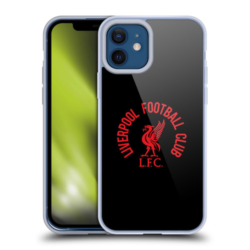 Liverpool Football Club Liver Bird Red LFC On Black Soft Gel Case for Apple iPhone 12 / iPhone 12 Pro & MagSafe