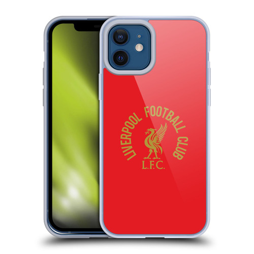 Liverpool Football Club Liver Bird Gold LFC On Red Soft Gel Case for Apple iPhone 12 / iPhone 12 Pro & MagSafe