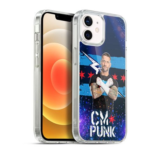 WWE CM Punk Portrait Soft Gel Case for Apple iPhone 12 / iPhone 12 Pro & MagSafe