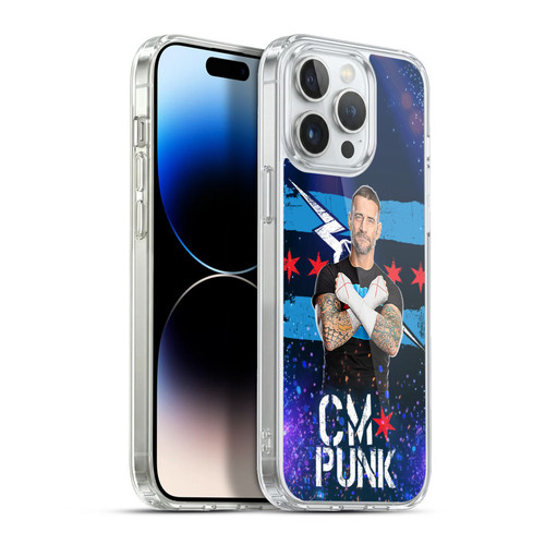 WWE CM Punk Portrait Soft Gel Case for Apple iPhone 13 Pro Max & MagSafe