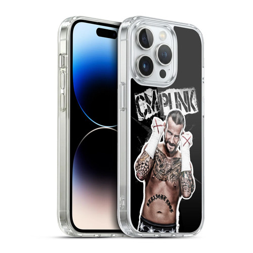 WWE CM Punk Graphics Soft Gel Case for Apple iPhone 13 Pro & MagSafe