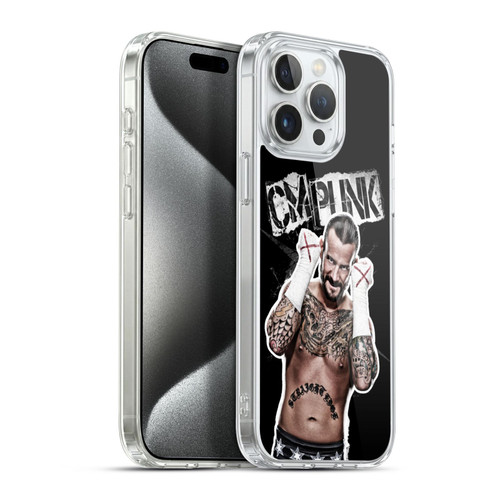 WWE CM Punk Graphics Soft Gel Case for Apple iPhone 15 Pro Max & MagSafe